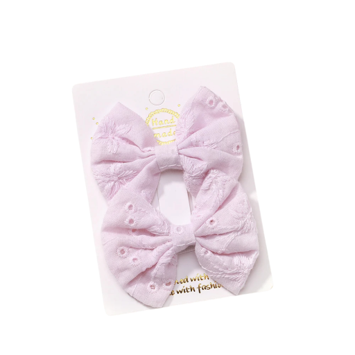 Laços para cabelo 2 pcs Laços bordados com flores 6,4 x 3,8 cm Acessórios de cabelo elegantes Adorno floral para cabelo Penteado estiloso