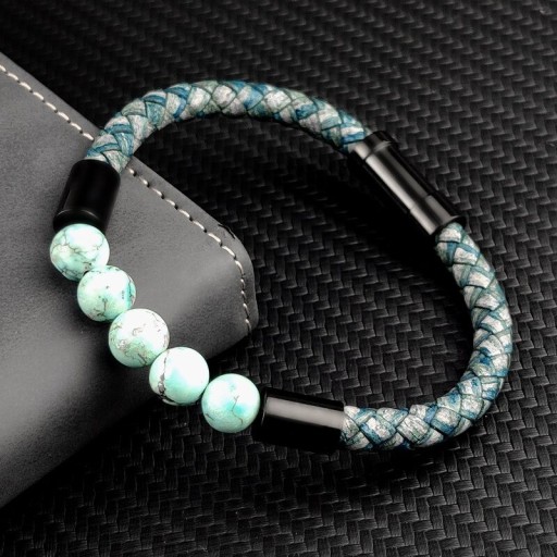 Läderarmband för män H252