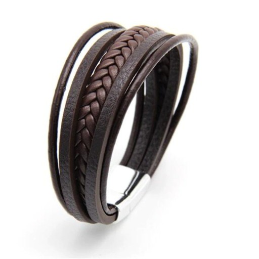 Läderarmband för män H369