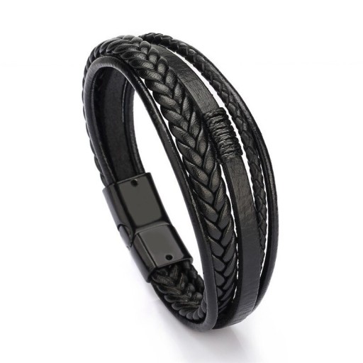 Läderarmband för män H585