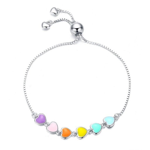 Ladies' Adjustable Bracelet with Hearts H83