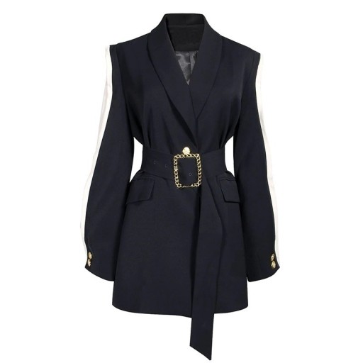 Ladies' Black Coat P2438