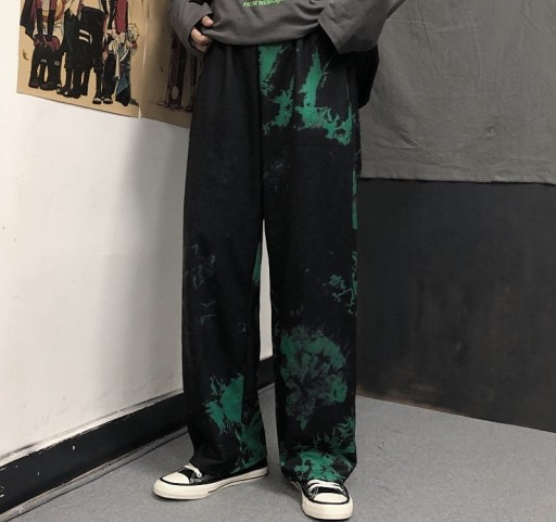 Ladies' Black Patterned Trousers