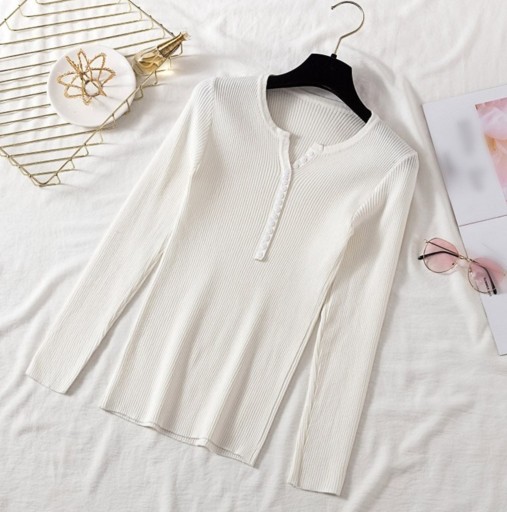 Ladies' Button Sweater G236