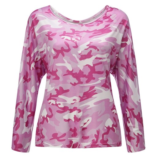 Ladies' Camouflage Long Sleeve T-Shirt