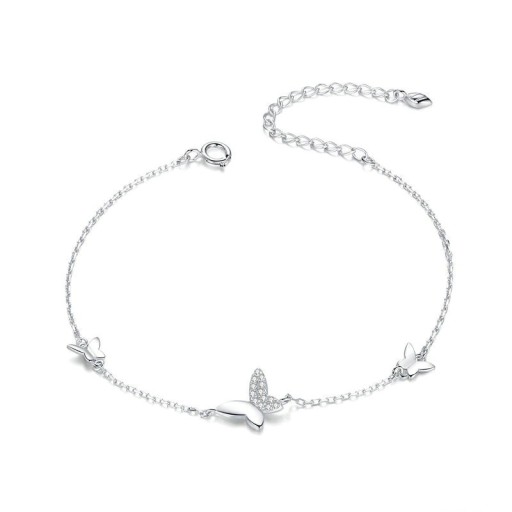 Ladies' Chain Bracelet with Butterflies H163