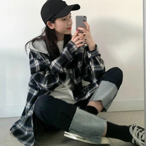 Ladies' Checked Shirt P1420