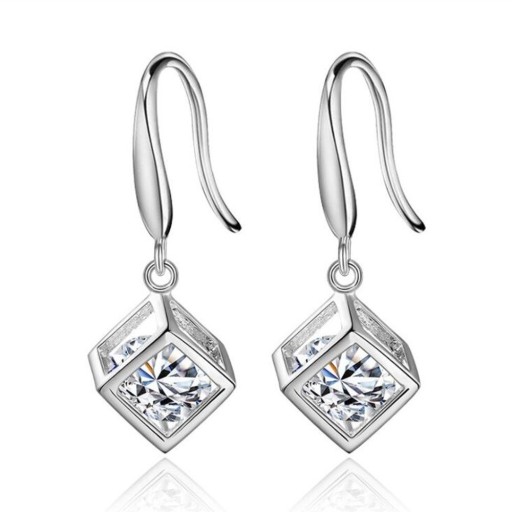 Ladies' Drop Earrings Cube