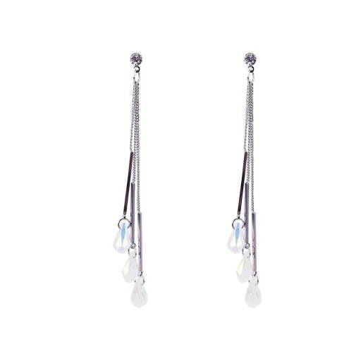 Ladies' Drop Earrings with Crystals G1365