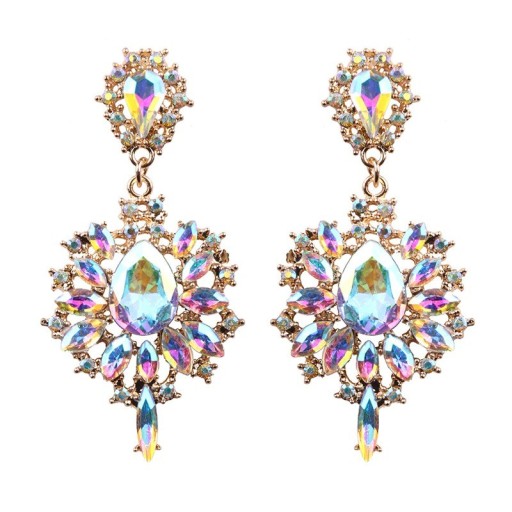 Ladies' Drop Earrings with Crystals G814