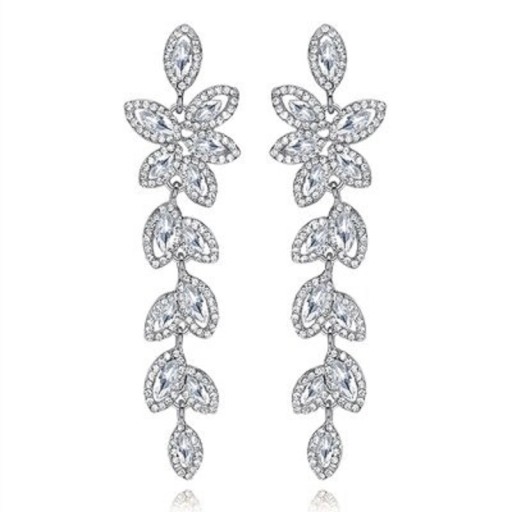 Ladies' Drop Earrings with Crystals G937