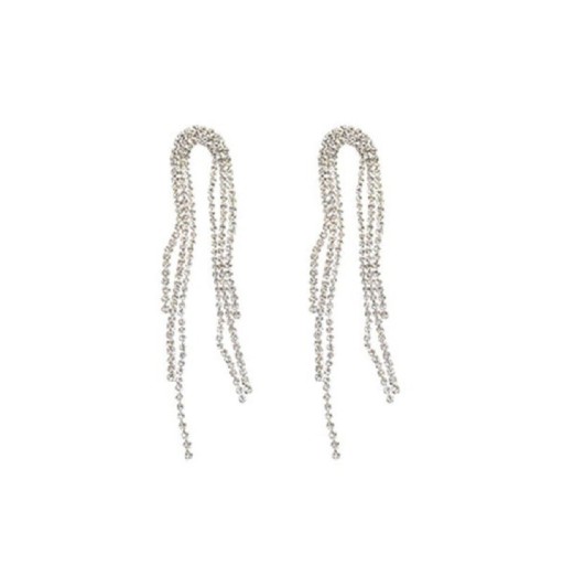 Ladies' Drop Earrings with Zircons G437