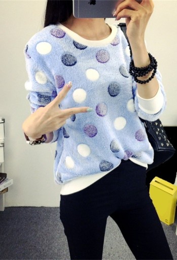 Ladies' Fashion Sweater with Dots