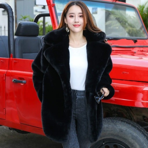 Ladies' Faux Fur Coat P1532
