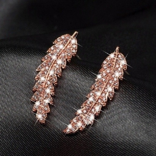 Ladies' Feather Edge Earrings