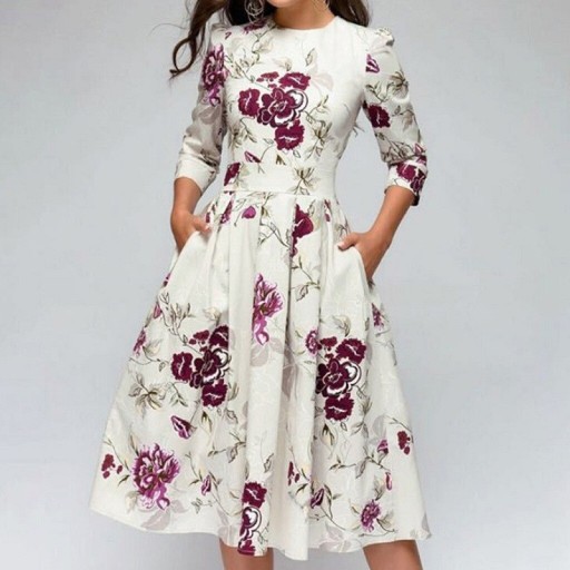 Ladies' Floral Dress P1137