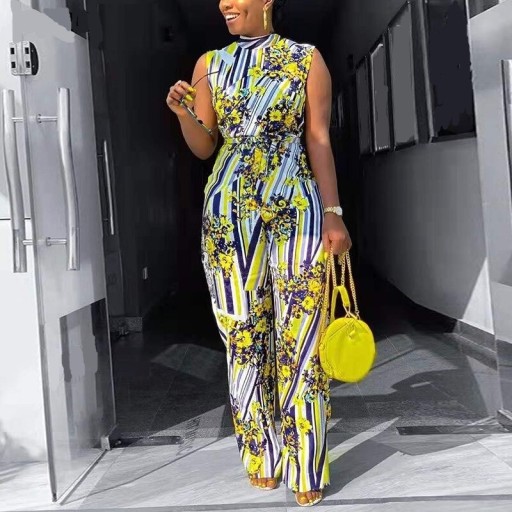 Ladies' Floral Sleeveless Jumpsuit