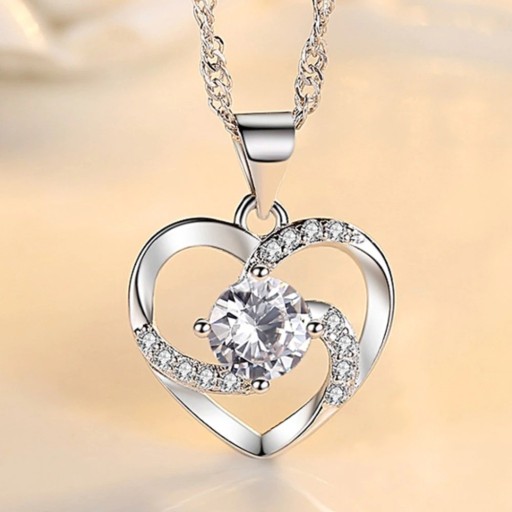 Ladies' Heart Necklace D410