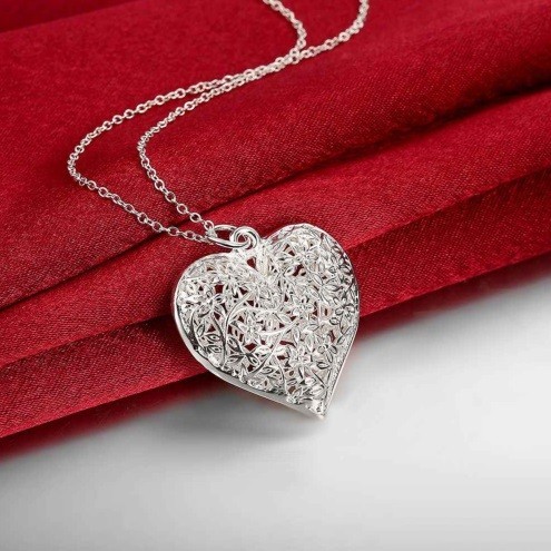 Ladies' Heart-Shaped Necklace J546