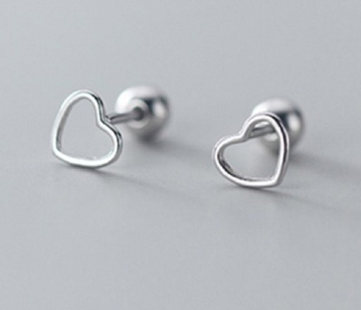 Ladies' Heart Stud Earrings G646