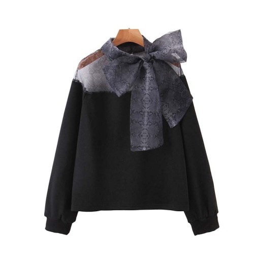 Ladies' Hoodie with Bow