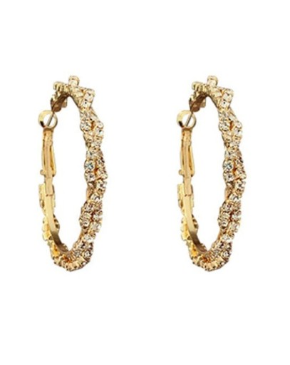 Ladies' Hoop Earrings with Zirconia G1496