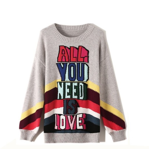 Ladies' Knitted Sweater A2183