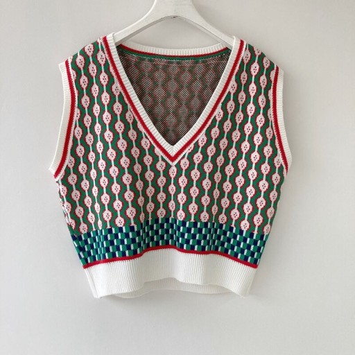 Ladies' Knitted Vest P1444