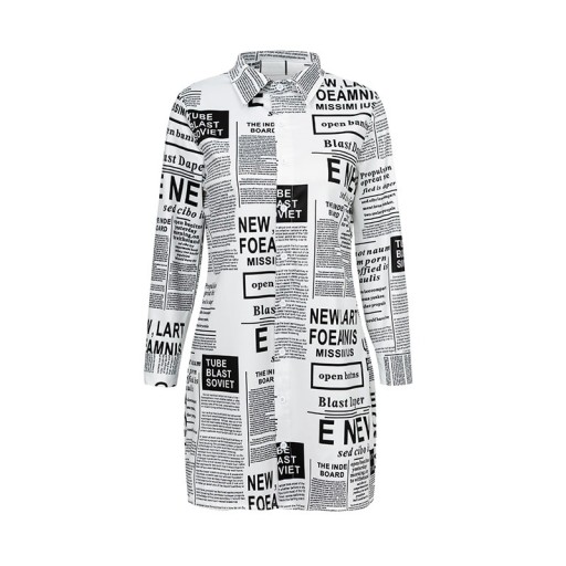 Ladies' Long Shirt with Prints