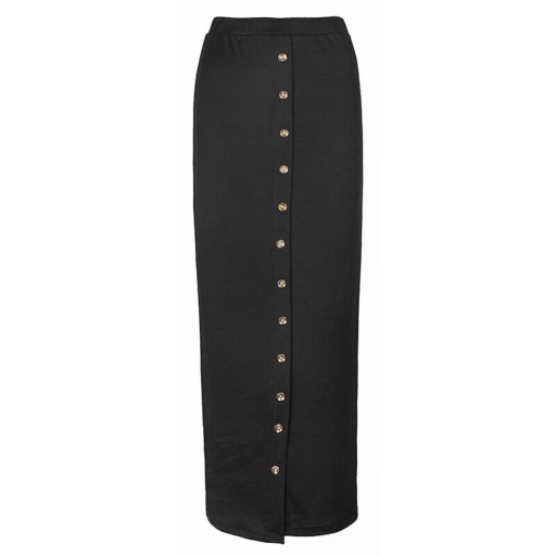 Ladies' Long Skirt with Buttons