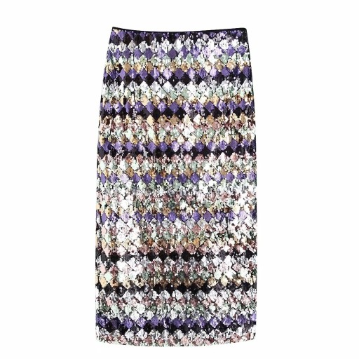 Ladies' Long Skirt with Sequins