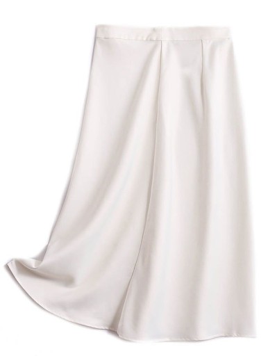 Ladies' Long White Skirt