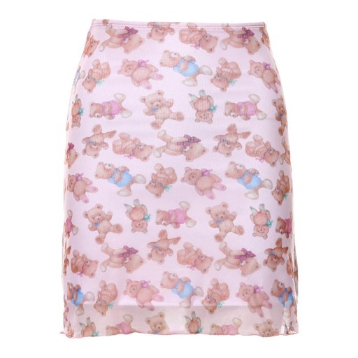 Ladies' Mini Skirt with Teddy Bears
