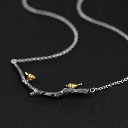 Ladies' Necklace Branch with Birds