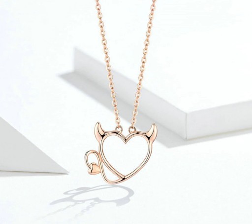 Ladies' Necklace with a Devilish Heart