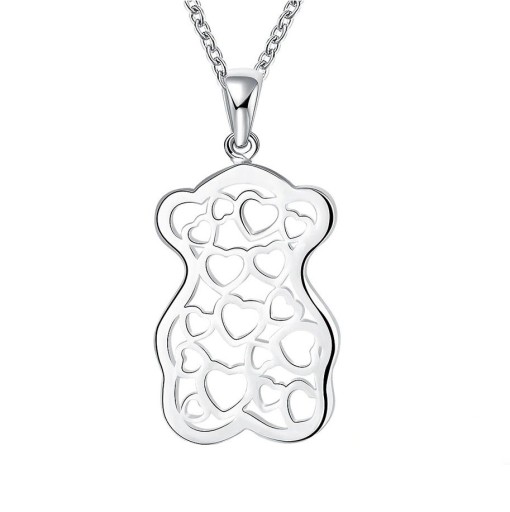 Ladies' Necklace with Bear D368