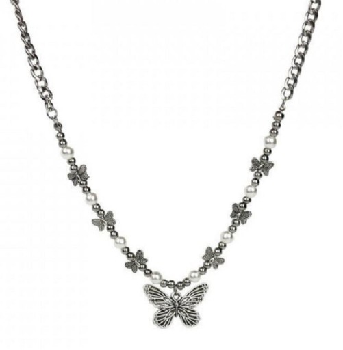 Ladies' Necklace with Butterflies