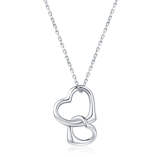 Ladies' Necklace with Double Heart M57