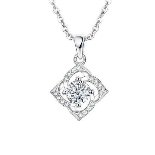 Ladies' Necklace with Flower D429