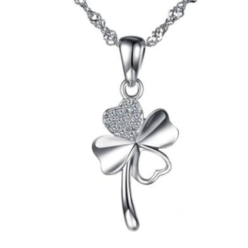 Ladies' Necklace with Four-Leaf Clover D271
