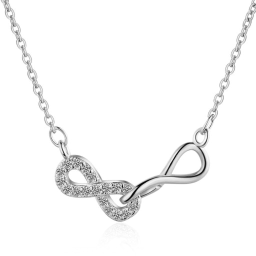 Ladies' Necklace with Interlinked Infinity