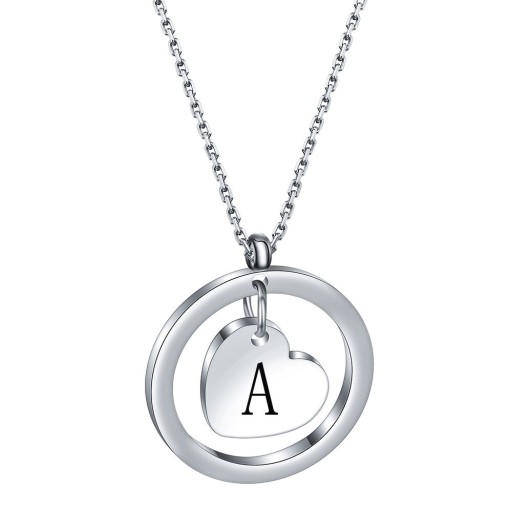 Ladies' Necklace with Letter D175