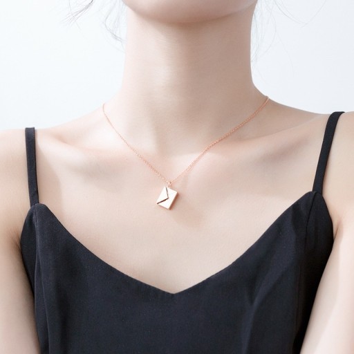 Ladies' Necklace with Letter Envelope