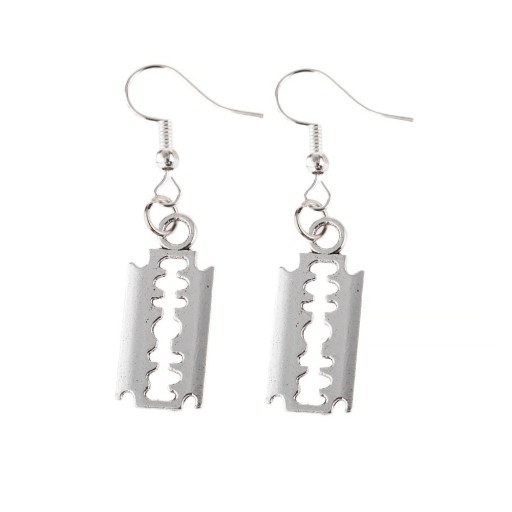 Ladies' Razor Blade Drop Earrings