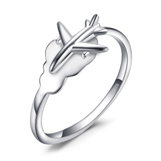Ladies' Ring with Airplane D2208