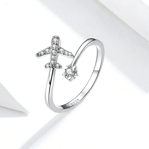 Ladies' Ring with Airplane D2802