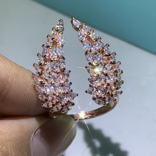 Ladies' Ring with Angel Wings