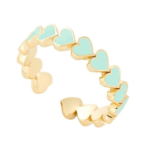 Ladies' Ring with Hearts D2354