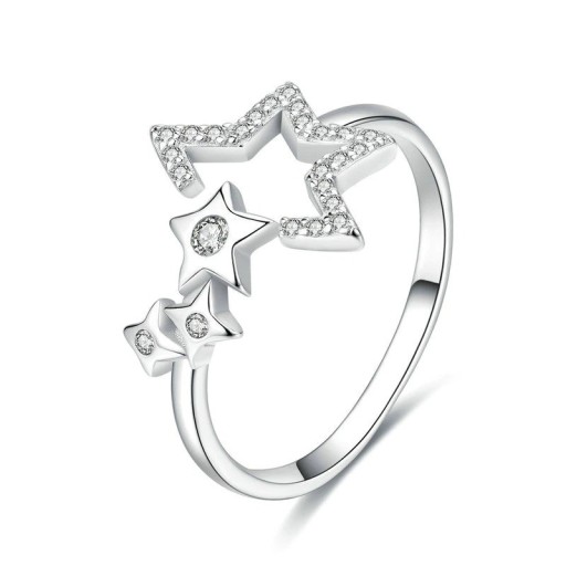 Ladies' Ring with Stars D2029
