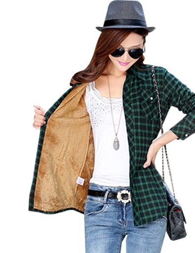 Ladies' Shirt with Fur P1355